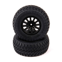 HELION HLNA0155 TIRES. AT2. MOUNTED. BLACK WHEEL. PAIR (DOMINUS. SC)