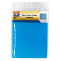K&S 1310 .030INX8.5INX11IN CLEAR PLASTIC (2 SHEETS PER BAG)