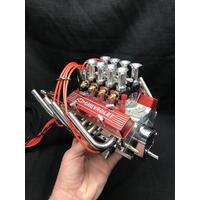 1/4 Scale V8 Nitro Powered 8 Carburetor Working Engine