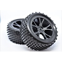 Rear Buggy Tyre Set Spirit (Black)
