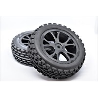 Rear Buggy Tyre Set Spirit (Black)