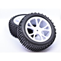 Rear Buggy Tyre Set Spirit (White)