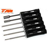 6 PIECE SET - Hex Wrench 1.5 / 2 / 2.5 / 3mm HEX screwdrivers and 5.5 / 7.0 socket drivers