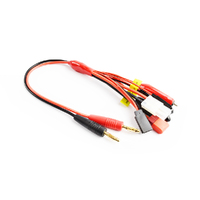 4.0mm plug to Glow/Tamiya/Deans/JR TX+RX and Futaba TX+RX 0.08 16AWG 30cm silicone wire
