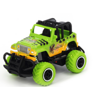 1:43 Scale mini off-road graffito jeep  Green RTR car  Body, (Requires AA Batteries)