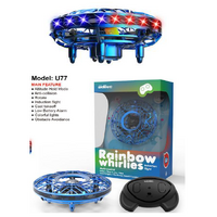 UDIRC U77 Rainbow Whirlies Ifrared sensors, avoid obstacles, altitude hold & light show