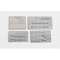 Complete Metal Emblems Set for RC4WD Cruiser Body