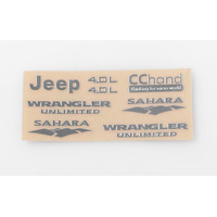 Metal Emblems for Axial SCX10 Jeep Wrangler