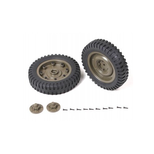1:6 1941 MB SCALER  FRONT WHEELS ASSEMBLY (1 Pair) 1941 MB Scaler