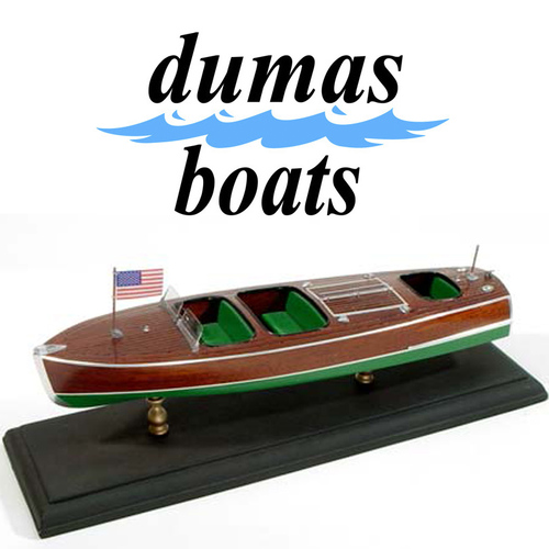 DUMAS 1703 CHRIS-CRAFT TRIPLE.COCKPIT BARREL BACK 13-1/2 inches Beam 3-3/4 inches Scale 1/24th 