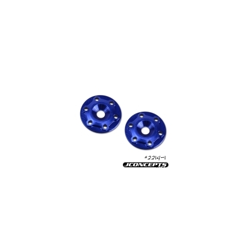 Finnisher - 1/8th buggy / truck - screw-in type aluminum wing button - blue