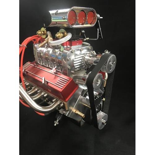 1/4 Scale V8 Nitro Powered Supercharged Working Engine