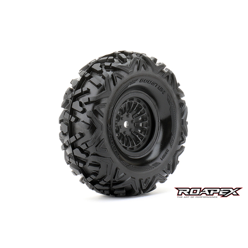 Booster Black wheel with 12mm hex mounted