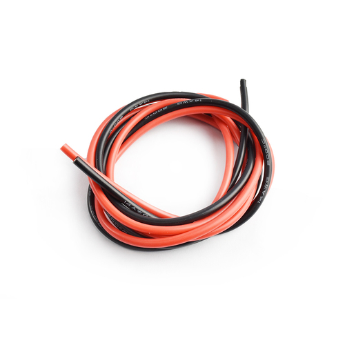 Silicone wire 14AWG 0.06 with 1m red and 1m black