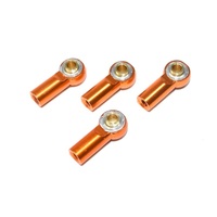 Absima Alu Rose Joints/Turnbuckles (4) orange 1:10