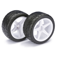 Absima Wheel Set Buggy "5-Spoke / Street" rear white 1:10 (2)