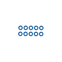 Ballstud Washers, 3.8 X 2.0 X 0.5mm (10pcs)