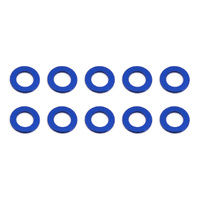 Ballstud Washers, 5.5x3.0x0.5 mm, blue aluminum