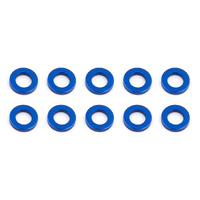 Ballstud Washers, 5.5x3.0x1.0 mm, blue aluminum