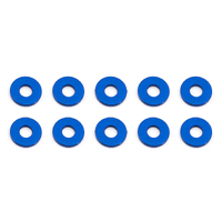 Bulkhead Washers, 7.8x3.0x1.0 mm, blue aluminum