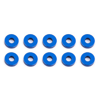 Bulkhead Washers, 7.8x2.0 mm, blue aluminum