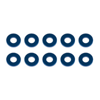 Washers, 7.8x3.5x1.0mm, blue aluminum