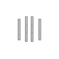 RC12L Front Axle & King Pin Set