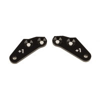 RC8B4 Steering Block Arms, +1, aluminum