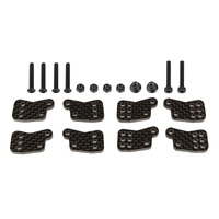 RC8B4.1 FT Rear Hub Tower Set, carbon fiber