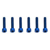 FT Screws, Blue Aluminum M3x16 mm SHCS