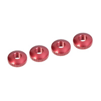 Team Corally - Alum. Body Mount Cambered Nuts - 4 Pcs