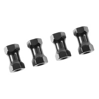 Team Corally - Chassis Post - 10mm - Aluminium - Black - 4 Pcs