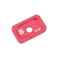 Team Corally - Alum. Caster Adjustment Plate FSX10 - B - 3° - 12° - 1 Pc