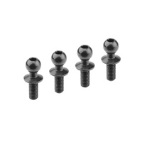 Team Corally - Ball End Dia. 4.8mm - Thread 6mm - Steel - 4 Pcs