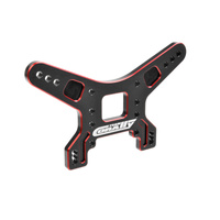 Team Corally - Shock Tower - Rear - 4mm - Alu 7075 - Hard Anodized Black/Red - 1 Pc
