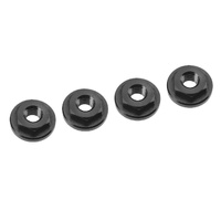 Team Corally - Side Guard Nuts - Aluminum - Black - 4 Pcs