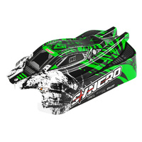 Team Corally - Polycarbonate Body - Syncro - Painted - Cut - Decals - Green Color - 1 Pc