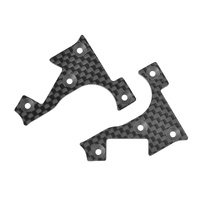 Team Corally - Suspension Arm Cover - Stiffener - XB PRO - Front Lower - L/R - Carbon 2mm - 1 Pair