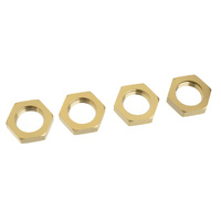 Team Corally - Wheel Nut - Serrated - Aluminum - LE - 4 Pcs