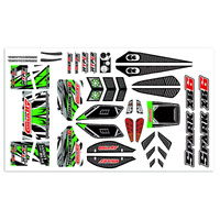 Team Corally - Body Decal Sheet - Spark XB6 - Green- 1 pc