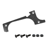 Team Corally - Suspension Arm Cover - Stiffener - HDA-4 - Lower Front - Right - Carbon 3mm - 1 Pc