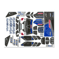 Team Corally - Body Decal Sheet - Kagama XP 6S - Pre-Cut - Blue Color - 1 Pc