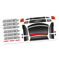 Team Corally - Body Decal Sheet - MAMMOTH SP/XP - 1 Pc