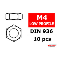 Team Corally - Low Profile Nut - M4 - 10 pcs