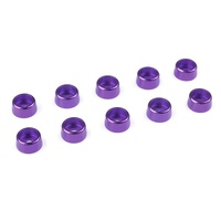 Team Corally - Aluminium Washer - for M3 Socket Head Screws - OD=8mm - Purple - 10 pcs