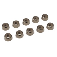 Team Corally - Aluminium Washer - for M4 Socket Head Screws - OD=10mm - Gun Metal - 10 pcs