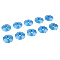 Team Corally - Aluminium Washer - for M3 Button Head Screws - OD=15mm - Blue - 10 pcs
