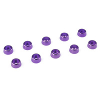 Team Corally - Aluminium Washer - for M2.5 Socket Head Screws - OD=7mm - Purple - 10 pcs