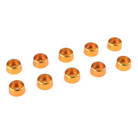Team Corally - Aluminium Washer - for M3 Socket Head Screws - OD=8mm - Gold - 10 pcs