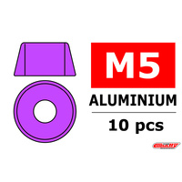 Team Corally - Aluminium Washer - for M5 Socket Head Screws - OD=12mm - Purple - 10 pcs